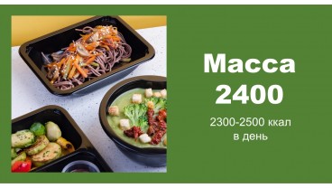 Доставка правильного питания MASS 2400 бесплатно в Москве и МО - заказать рационы готовой еды по выгодным ценам