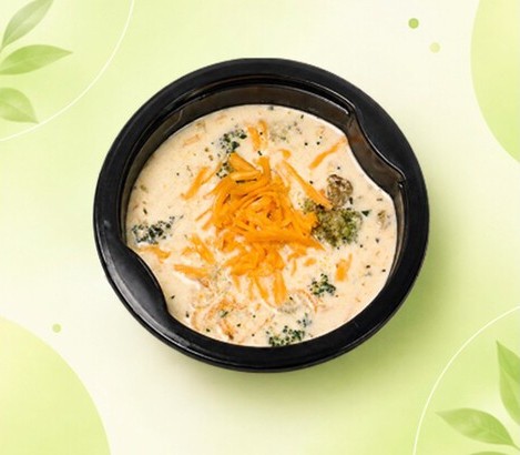 Сливочный суп с брокколи и курицей 