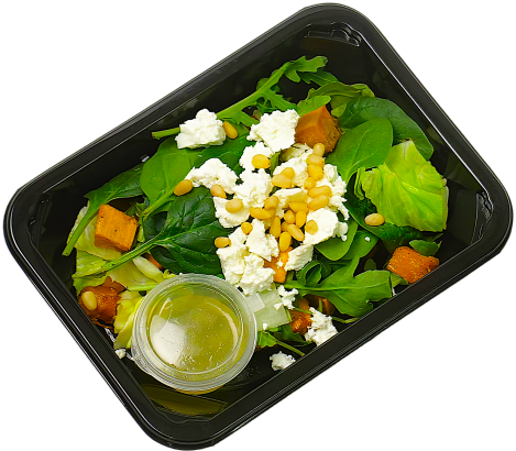 Салат из печеной тыквы и рикотты