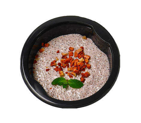 Завтрак клубнично протеиновый с чиа