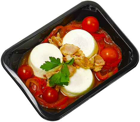 Шакшука с беконом