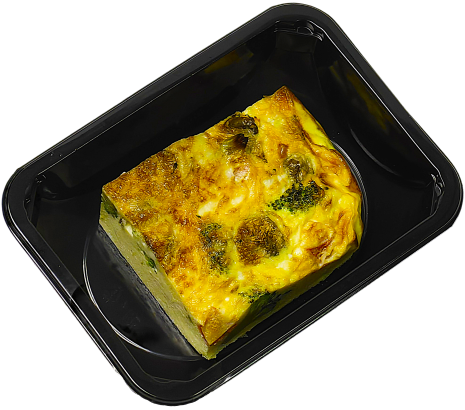 Запеканка с брокколи и грибами