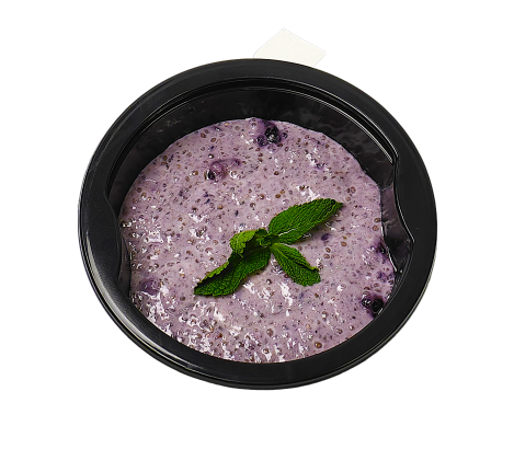 Черничный пуддинг с семенами чиа